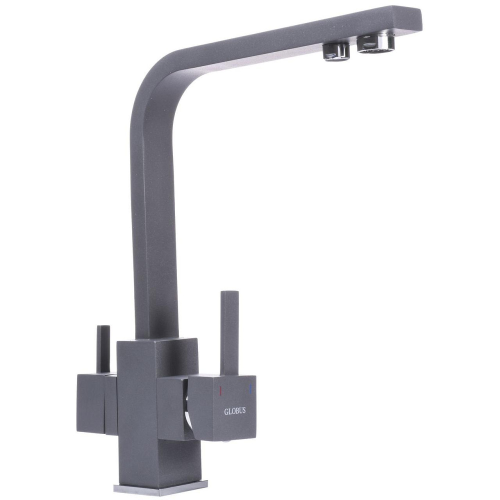 Змішувач для кухні під осмос Globus Lux LAZER GLLR-0111-3-TITANIUM Київ - фото 2