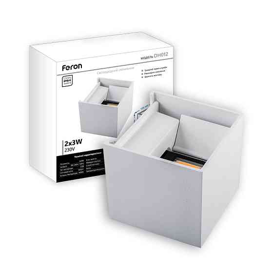 Архітектурний світлодіодний накладний світильник Feron DH012 6Вт 4000K білий Харьков