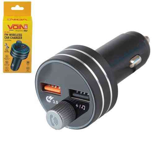 FM модулятор VOIN W-3301 з Bluetooth 5.0, 2 USB порти 3.1A, Hands-free та підсвіткою, 12-24V Харків