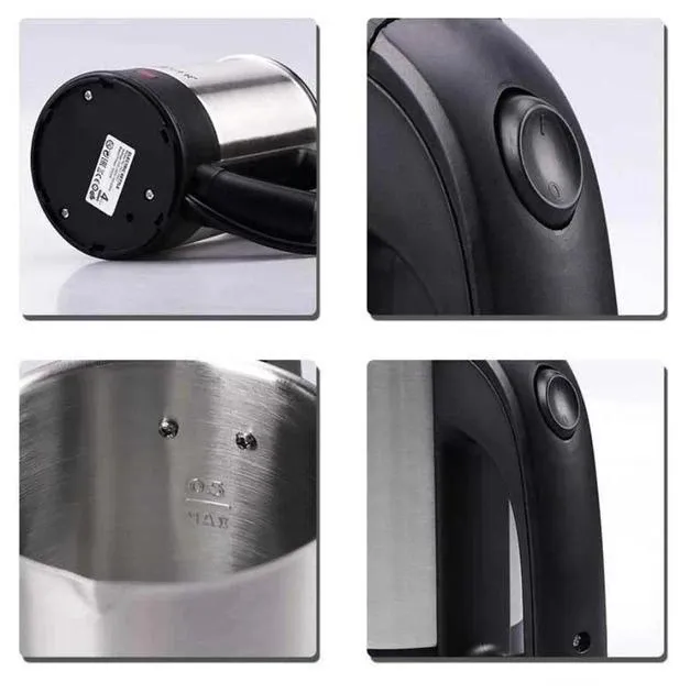 Електрочайник Domotec/RAF R-7887 0.5л 1000Вт 2 чашки, сірий колір Одеса - фото 4