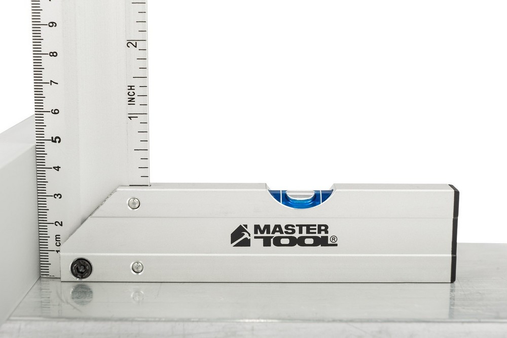 MASTERTOOL Кутник будівельний алюмінієвий MASTERTOOL 350 мм ручка Al з капсулою 0,5 мм/1м 30-43 Коломия - фото 5