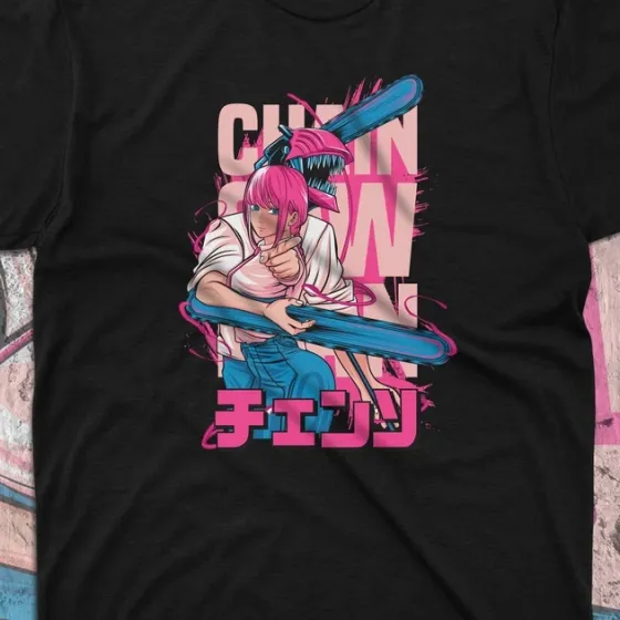 Футболка для подростка мальчика с принтом Человек Бензопила Денджи і Макіма Размер 160 Anime10477 Днепр