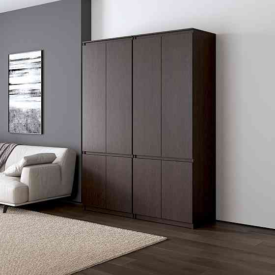 Шкаф для одежды VAYS, со штангой и полками, комплект из 2 шкафов R10+R24 Венге Темный Львов