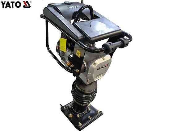 Трамбівка бензинова YATO. удар F= 10 кН, 650 уд/хв, стопа- 34,5х 28,5 см,стрибок- 6,5см Одесса