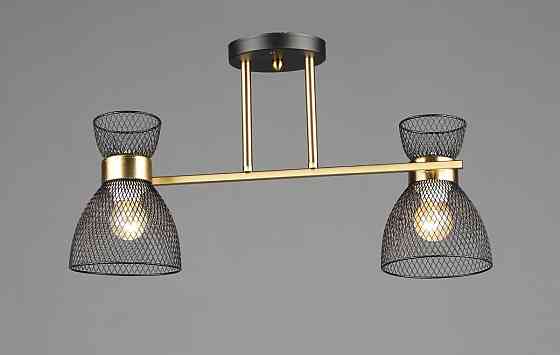 VALESO Люстра стельова на 2 плафони VALESO N6791/2, патрон E27, Лофт, Мідь+Чорний Коломыя