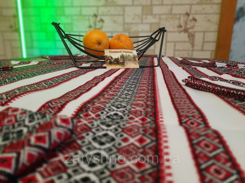 Вишита скатертина з серветками на подарунок Київ - фото 7
