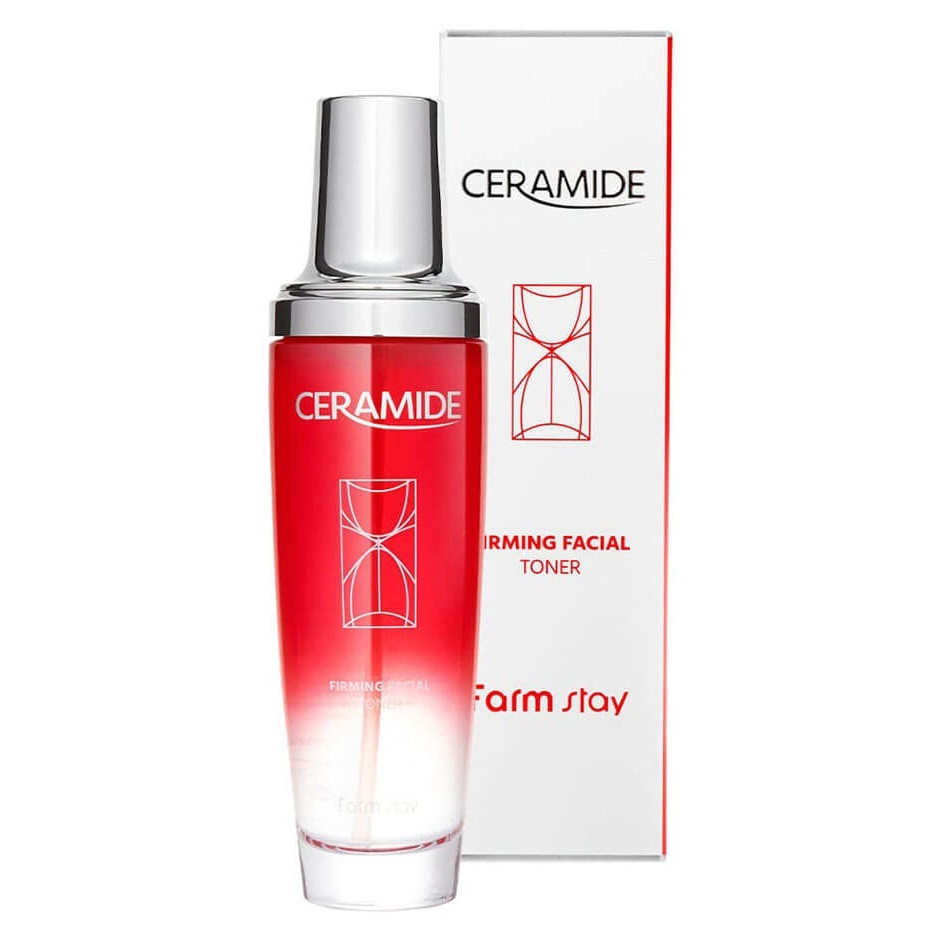 Тонер з керамідами для зволоження та відновлення шкіри Ceramide Firming Facial Toner FarmStay 130 мл Київ - фото 1