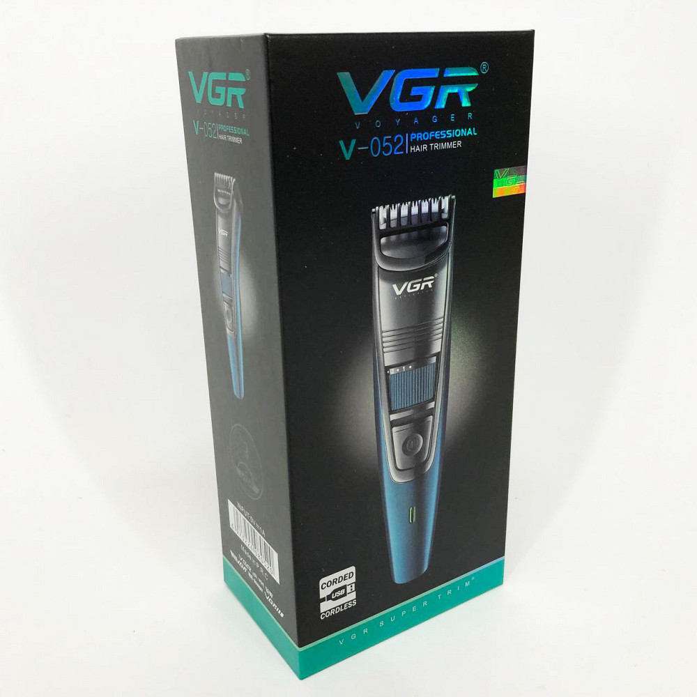 Багатофункціональний тример для стрижки волосся і тіла VGR V-052, Професійний тример з насадками ZX-18 Львів - фото 2