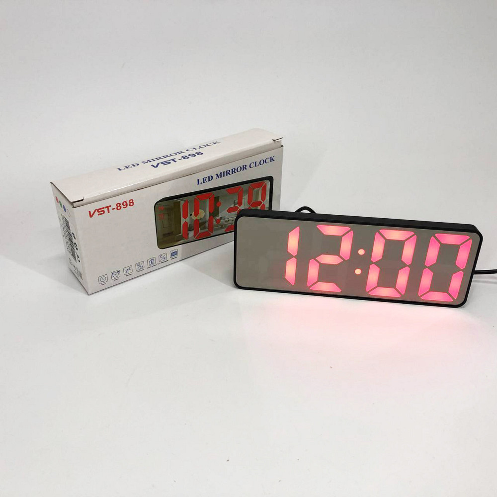 Настільний LED годинник VST-898-1, Годинник зі світловим табло Оригінальний настільний PS-91 Івано-Франківськ - фото 9