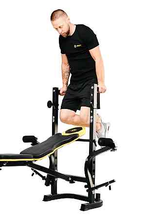 Тренувальна лава багатофункціональна Besport для фітнесу та жиму, Силова лава універсальна для тренувань Київ