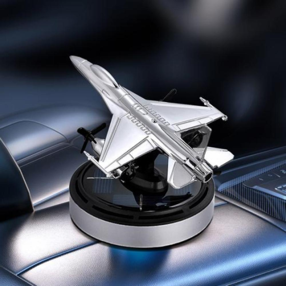 Ароматизатор для автомобиля Истребитель B2 f16 на солнечной батарее Серебристый Винница