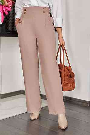 Штани жіночі широкі "Intro" | Батал Бежевий, 50-52 Київ