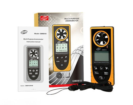 Многофункциональный анемометр-метеостанция 0,7-30м/с, -20-60°C BENETECH GM8910 Чернигов - изображение 6