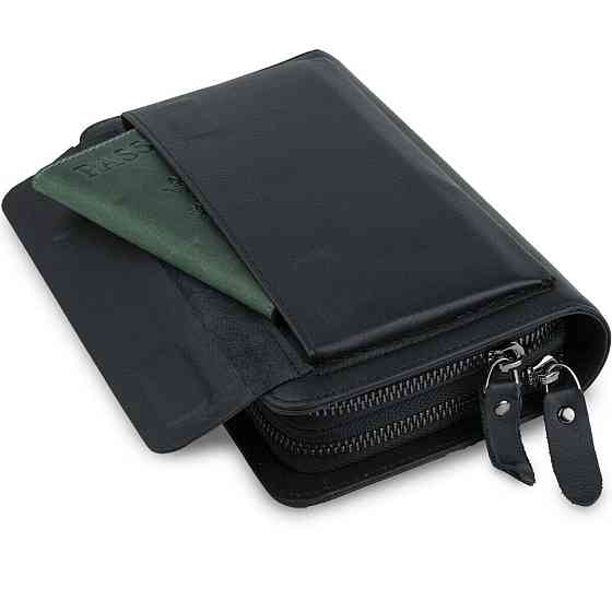 Клатч чоловіча з натуральної шкіри Vintage 14833 Чорний Київ