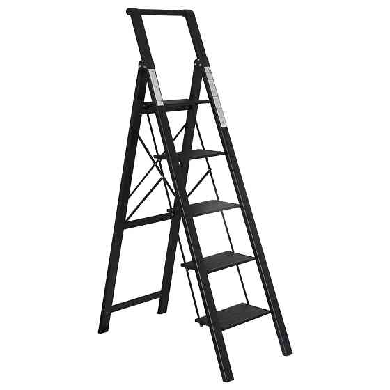 Sigma Стремянка алюминиевая Loft 5 ступеней 1.73м SIGMA (5036334) Коломия