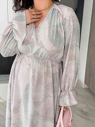 Жіноча елегантна романтична максіплаття софт Ліловий, 50/52 Одеса