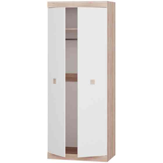 Шкаф распашной 2-х дверный Эверест Соната-800 дуб сонома + белый (DTM-2298) Днепр