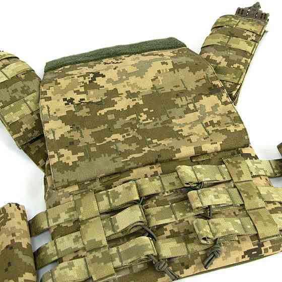 Плитоноска 25 х 30 Піксель ММ-14 Cordura зі швидким скиданням Запоріжжя