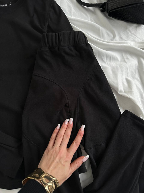 Жіноча базова тепла та приємна термобілизна пума Чорний, 42 Одеса - фото 2