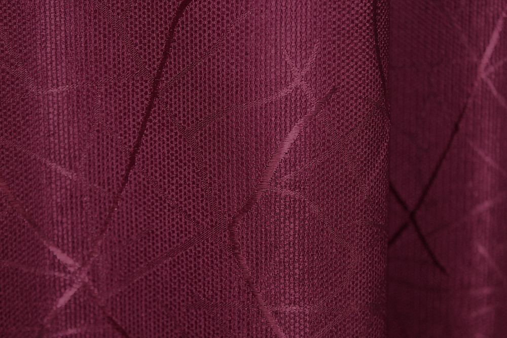 Комплект готовых штор VR-Textil Лен Саванна № 571ш Бордовый 150х270 см 2 шт (30-337) Киев - изображение 8