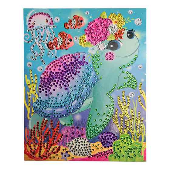 Набір для творчості Діамантова мозаїка "Симпатична черепашка" НТ-26-12 Вінниця