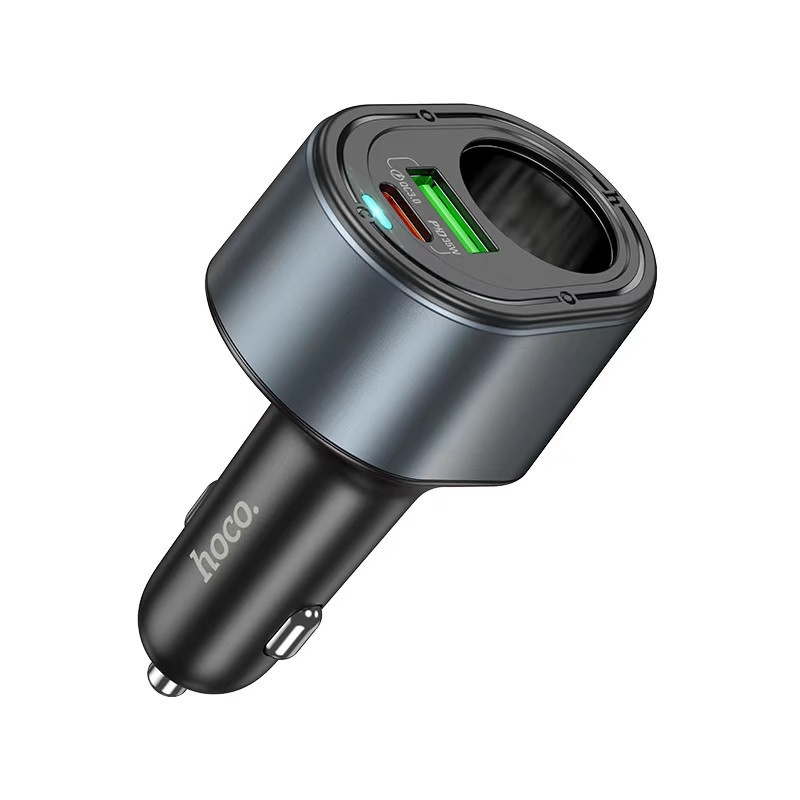 Автомобільний зарядний пристрій HOCO Z56 Friend PD35W+QC3.0 cigarette lighter car charger Black Одеса - фото 1
