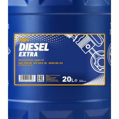 Моторное масло Mannol DIESEL EXTRA 20л 10W-40 (MN7504-20) Винница - изображение 2