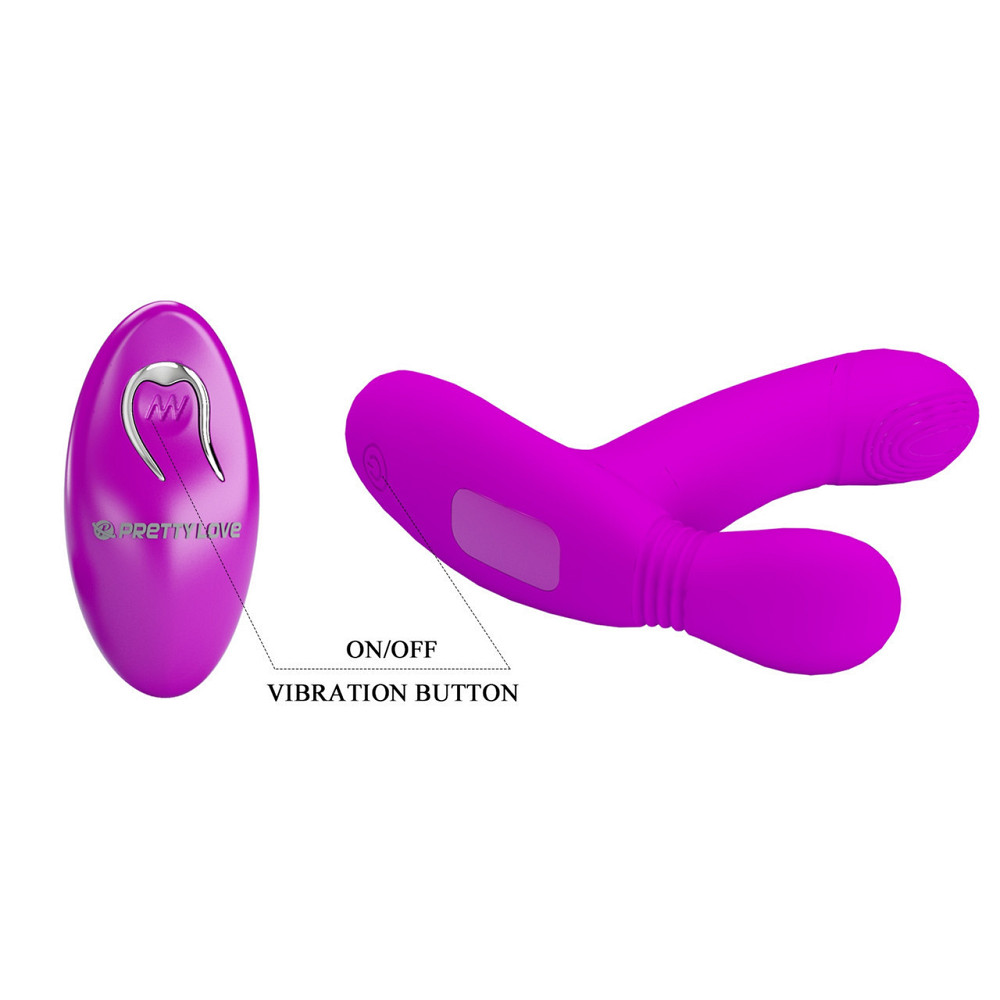 Вибратор PRETTY LOVE - Geri Purple, 12 vibration functions 3 licking settings Wireless remote contro Sex Aura Киев - изображение 4