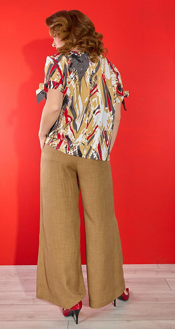 Льняной костюм большого размера (50) Киев - изображение 2