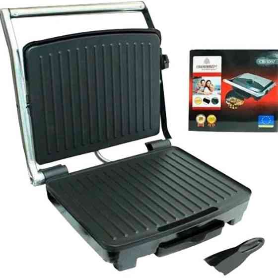 Гриль прижимной Crownberg CB-1067, Электрический контактный гриль для дома с терморегулятором 2000Вт AX-93 Львов
