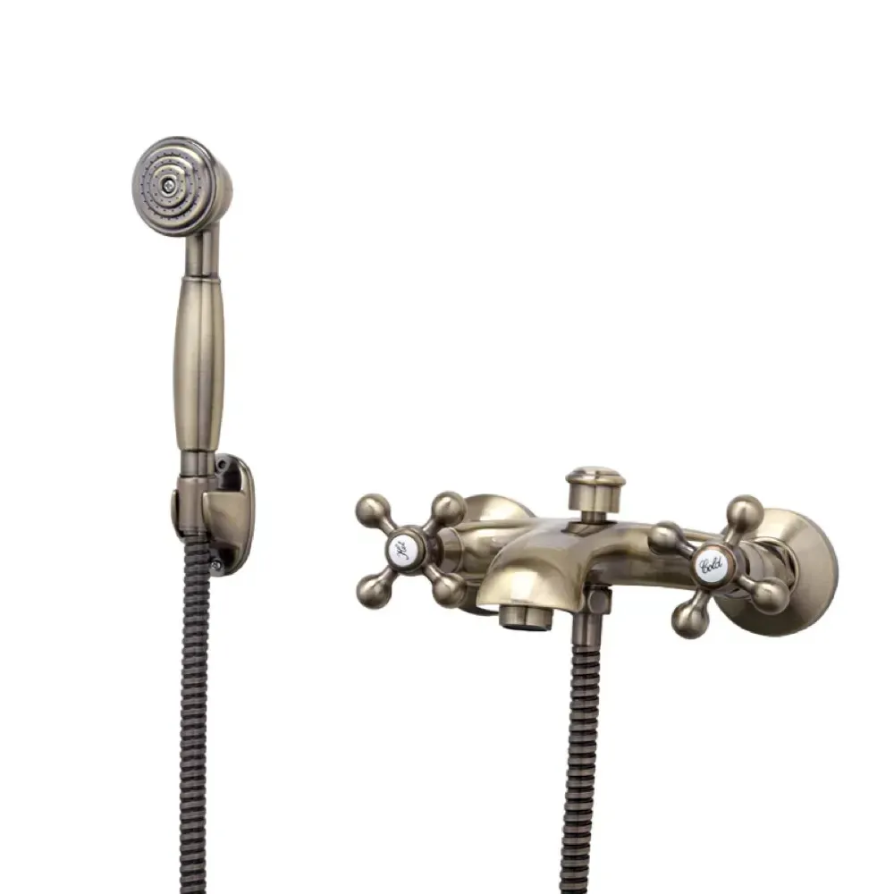 Смеситель для ванны с душевым гарнитуром Frap F3019-4 бронза Киев - изображение 2