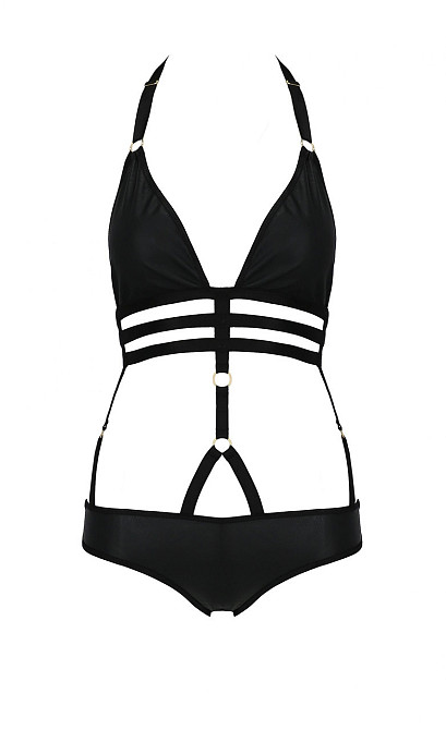Боді зі стреп ремінцями LAMIS BODY black S/M - Passion Sex Aura Київ - фото 3