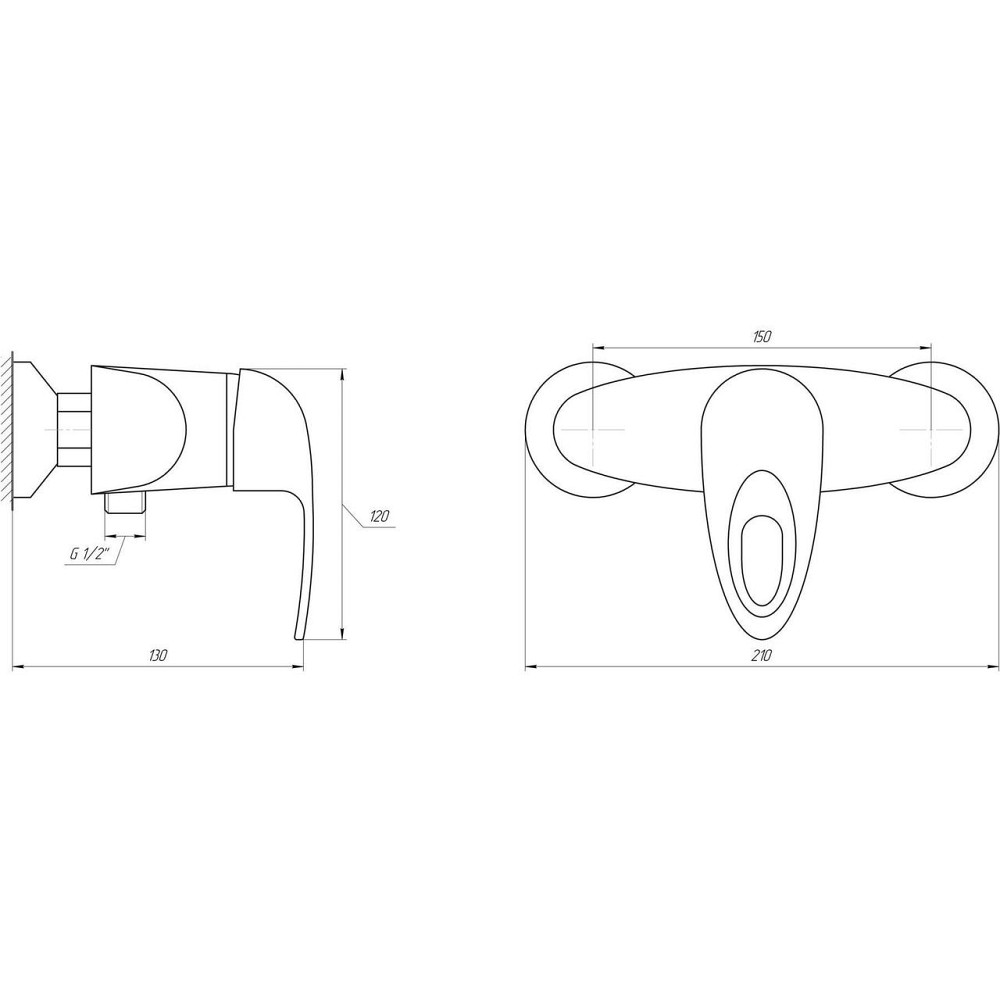 Змішувач для душу Globus Lux Smart GLSM-0105N Київ - фото 5