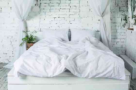 Ecotton Простирадло Ecotton полуторне 147х210 см Бязь рис.20-0256 White біле Коломыя