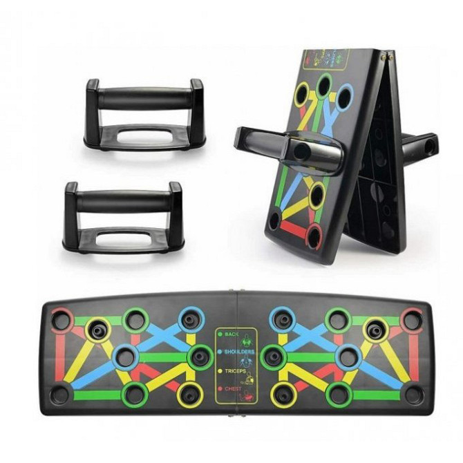 Тренажер дошка вправи Foldable Push Up, Платформа для грудних м'язів, Дошка YJ-937 для віджимання Київ - фото 3