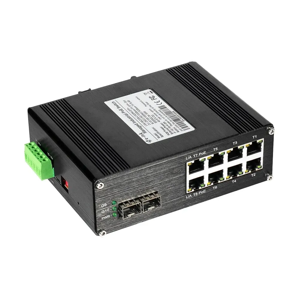 PoE-комутатор 10-портовий керований L2+ E-LINK LNK-IMC208-2.5GPM-SFP+ 2.5G з 8 портами PoE, 240W (73-00139) Київ - фото 10