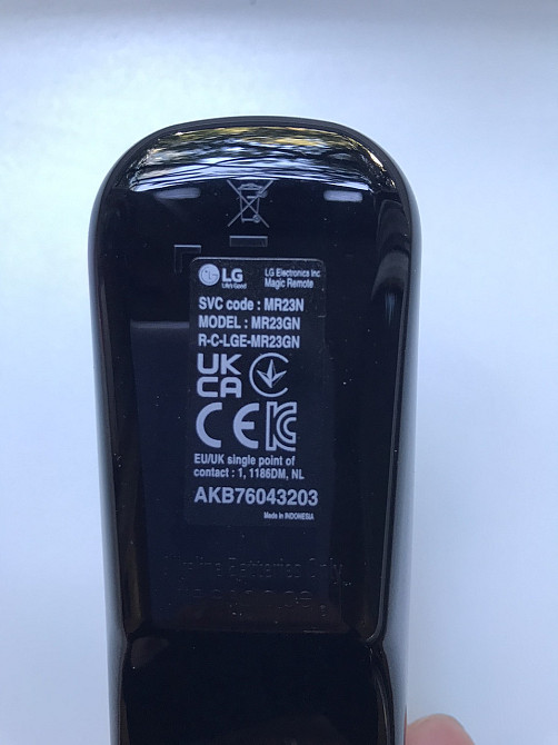Пульт LG черный оригинальный bluetooth смарт голосовой с гироскопом MR23GN  для тв LG телевизора универсальный Каменское - изображение 9
