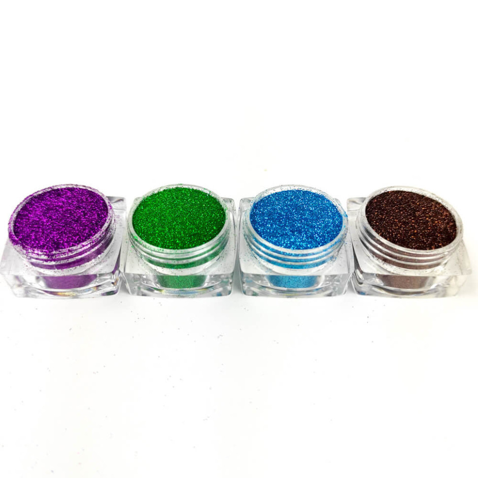 Набор глиттера для био-тату «Базовый №3» glitter-set-4x-3, 4 цвета Винница - изображение 2