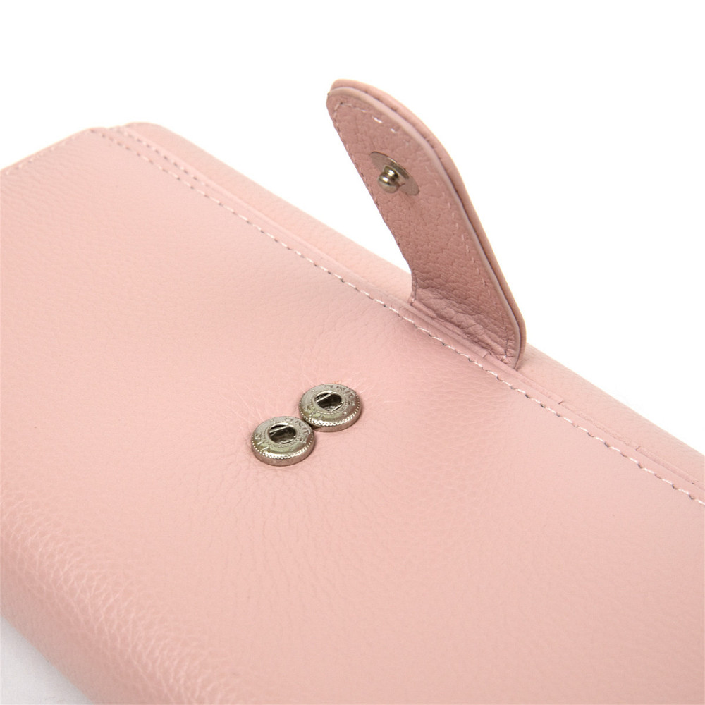 Вместительный женский кошелек Розовый (ST Leather) Киев - изображение 7