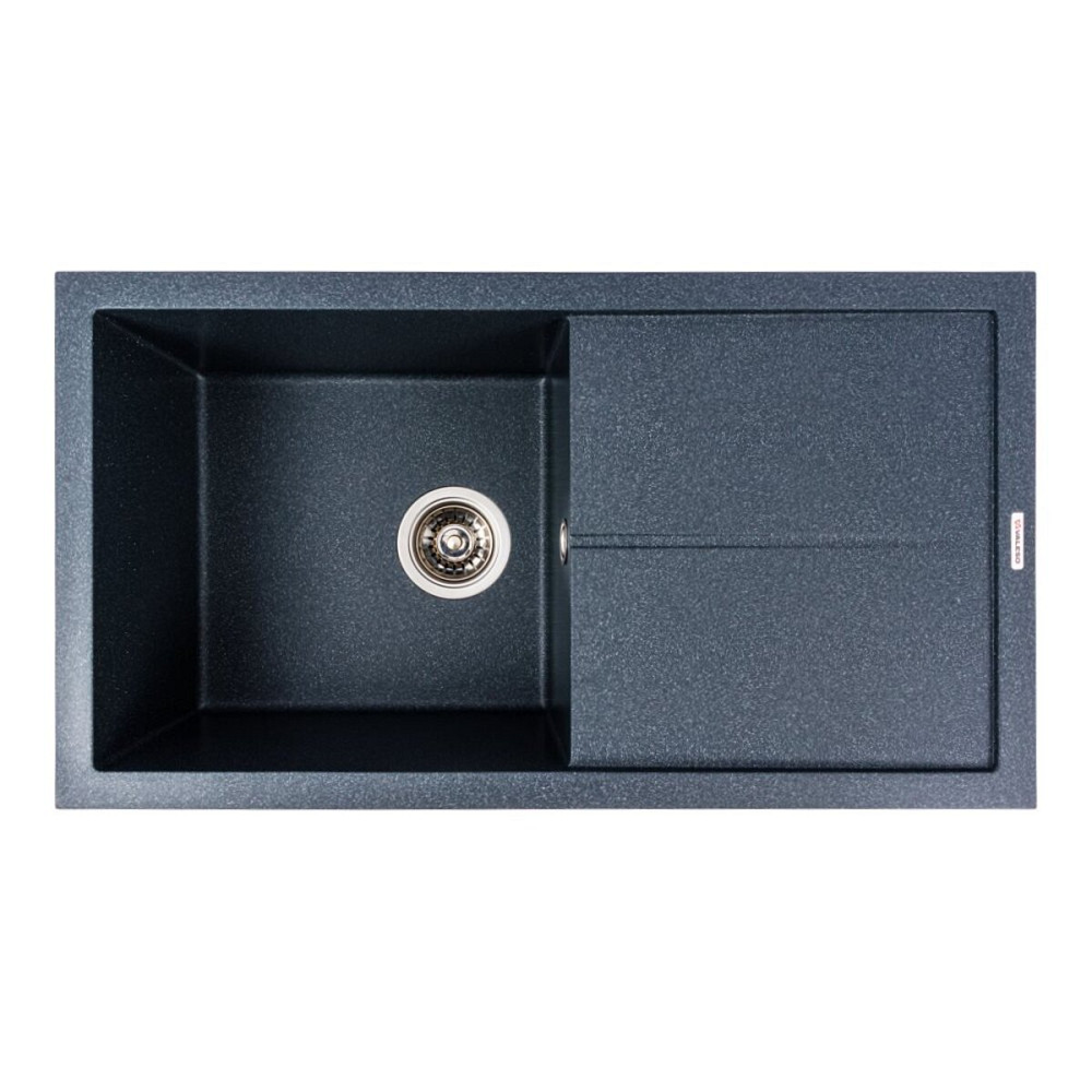 VALESO Гранітна мийка для кухні VALESO SOLID 7843 матова Антрацит Киев - изображение 1