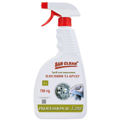 Спрей для чищення ванн San Clean Professional Line для видалення плісняви та бруду 750 г (4820003544211) Вінниця - фото 1