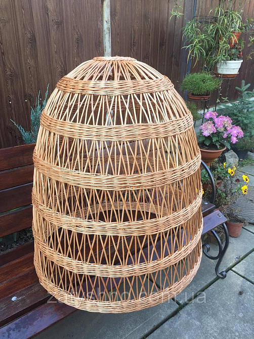 Світильник плетений прозорий із лози Київ - фото 5