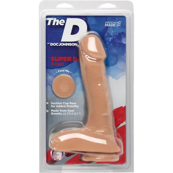Фалоімітатор Doc Johnson The D - Super D - 9 Inch With Balls - ULTRASKYN, діаметр 5,1 см Львов