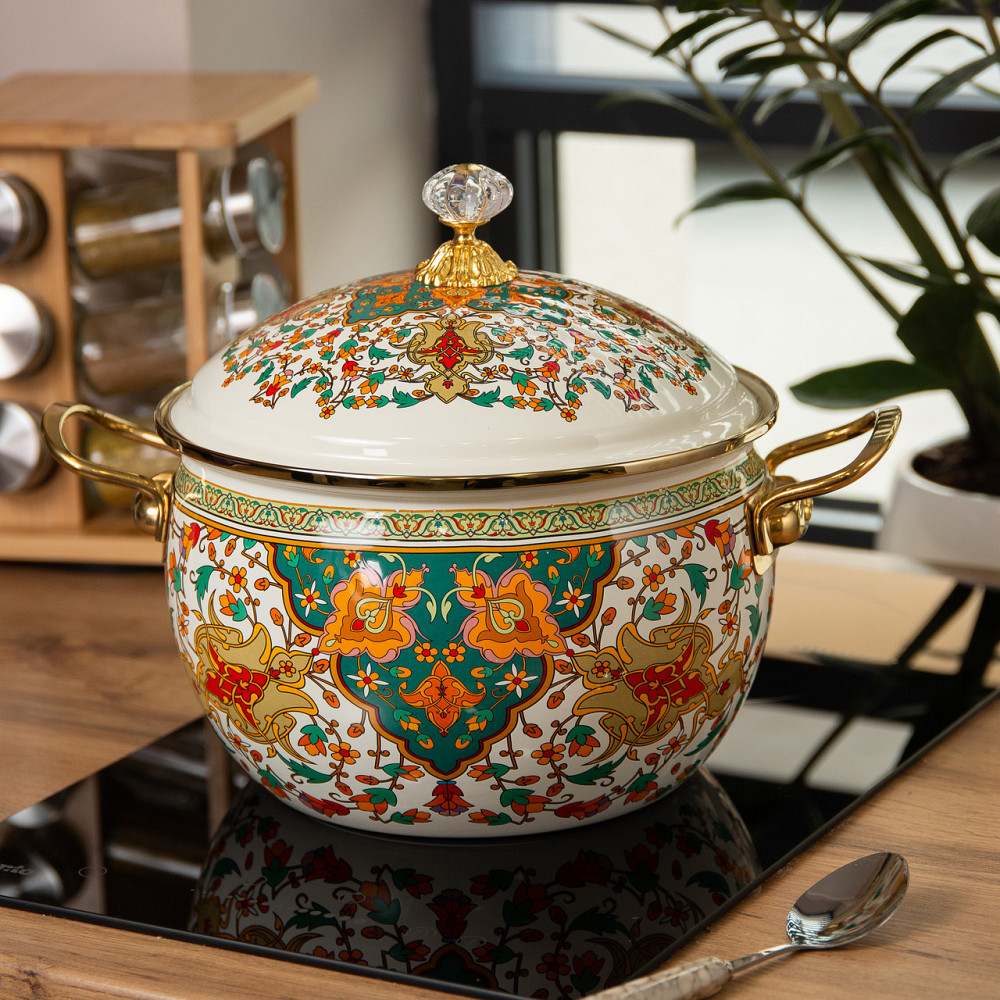 Емальована каструля 4 л для газових та електричних плит Київ - фото 6