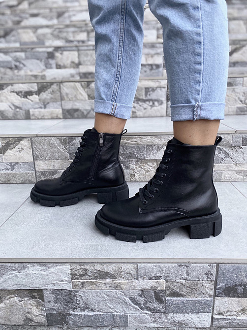 Черевики жіночі GREMMY 316 чорні (весна-осінь, шкіра натуральна) (4191) лише 38р.і 40р. 40 Коломыя - изображение 1