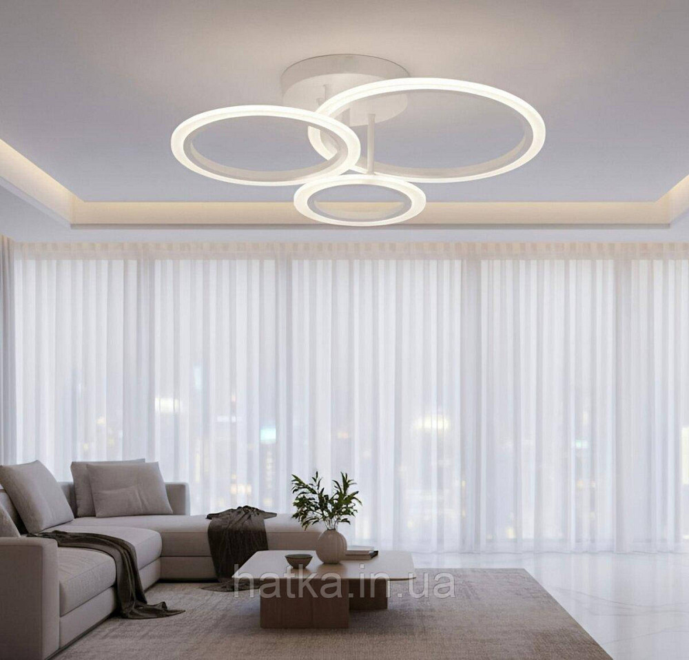 Світлодіодна люстра G 2716/3B WT 66W Київ - фото 1