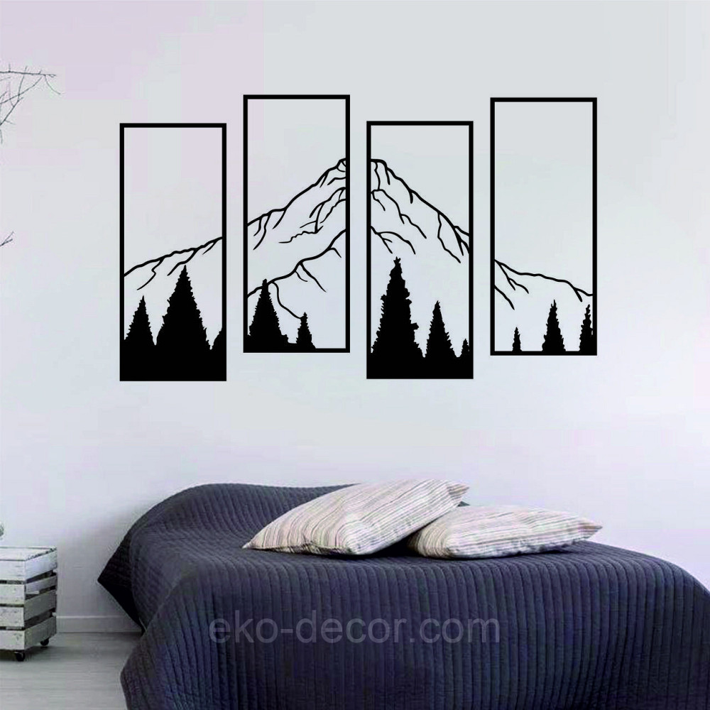 Декоративне настінне Панно «Гори», Декор на стіну Київ - фото 3