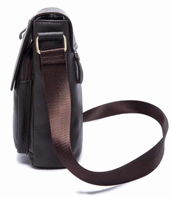 Сумка через плече зі шкіри Коричнева (Vintage) Київ - фото 7