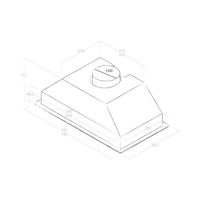 Витяжка кухонна Elica CT17 C IX/A/72 Вінниця - фото 7