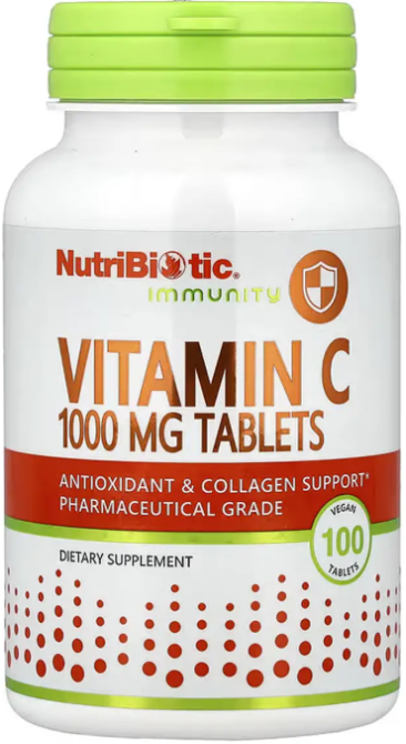 Вітамін C NutriBiotic Vitamin C 1000 mg 100 таб Київ - фото 1